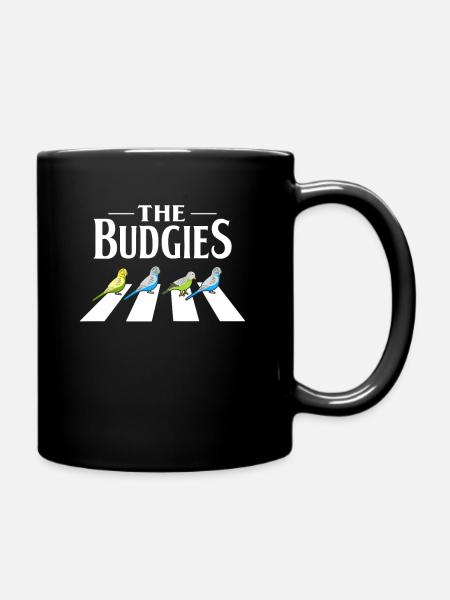 Wellensittich Vogel - Tasse einfarbig - Schwarz
