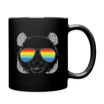 Pride Rainbow Regenbogen Gay LGBT Kleidung Mann - Tasse einfarbig - Schwarz - Rechts