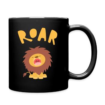 Roar Lion - Full Colour Mug - black - Right