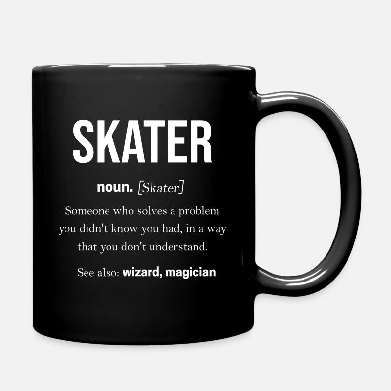 Skateboard - Tasse einfarbig - Schwarz