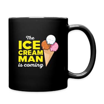 Ice cream truck Ice cream man Ice cream seller Ice cream parlor Ice Truck - Full Colour Mug - black - Right