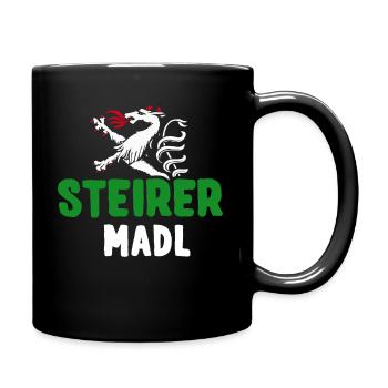 Steirermadl Steirer Madl Steirerin Steiermark - Tasse einfarbig - Schwarz - Rechts