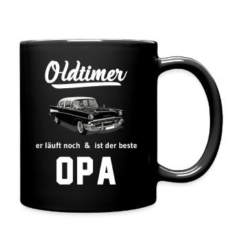 Opa outfit Enkel Spruch Bester der Welt Lustig - Tasse einfarbig - Schwarz - Rechts