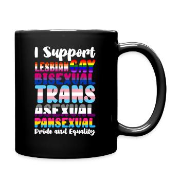 LGBT - Tasse einfarbig - Schwarz - Rechts