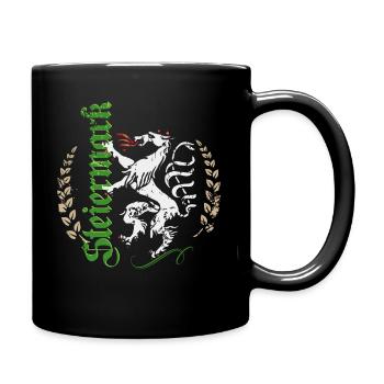 Steiermark - Tasse einfarbig - Schwarz - Rechts