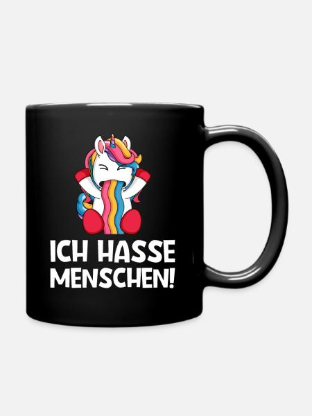 Lustiger Spruch Sarkamus Büro Kollege Mitarbeiter - Tasse einfarbig - Schwarz