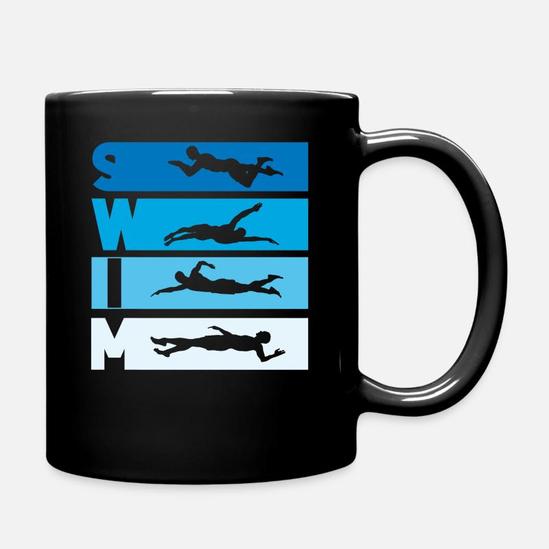 Swimming Swimmer Swim Coach - Tasse einfarbig - Schwarz