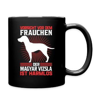 Magyar Vizsla Frauchen Vorstehhund Besitzerin - Tasse einfarbig - Schwarz - Rechts