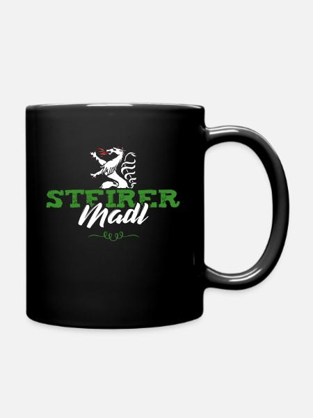 Steirermadl Steiermark Steirer Madl Steirerin - Tasse einfarbig - Schwarz