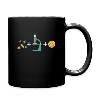 Microbiology Biology Student Biologist Laboratory - Full Colour Mug - black - Right