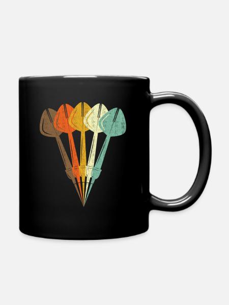 Dart Retro Style - Tasse einfarbig - Schwarz