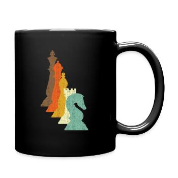 Chess Pieces Chess Gift - Full Colour Mug - black - Right
