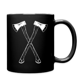 LUMBERJATH AXE AXE AXE - Full Colour Mug - black - Right