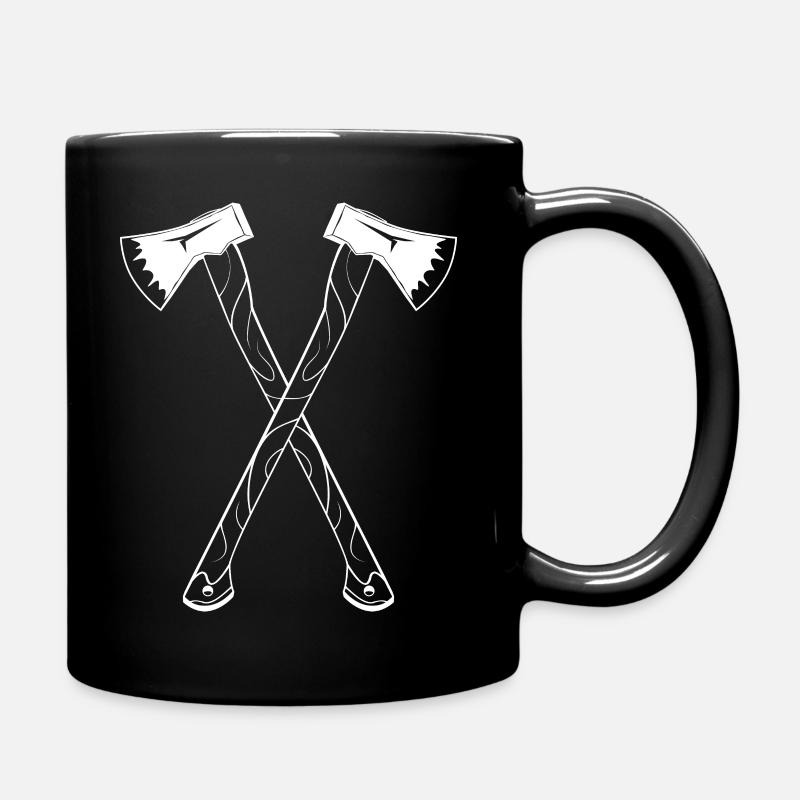 HOLZFÄLLER AXT BEIL - Tasse einfarbig - Schwarz