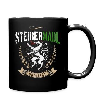 Steirermadl Steiermark Steirerin Steirer Madl - Tasse einfarbig - Schwarz - Rechts