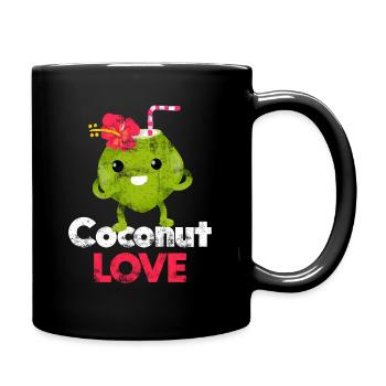 Coconut love - Full Colour Mug - black - Right