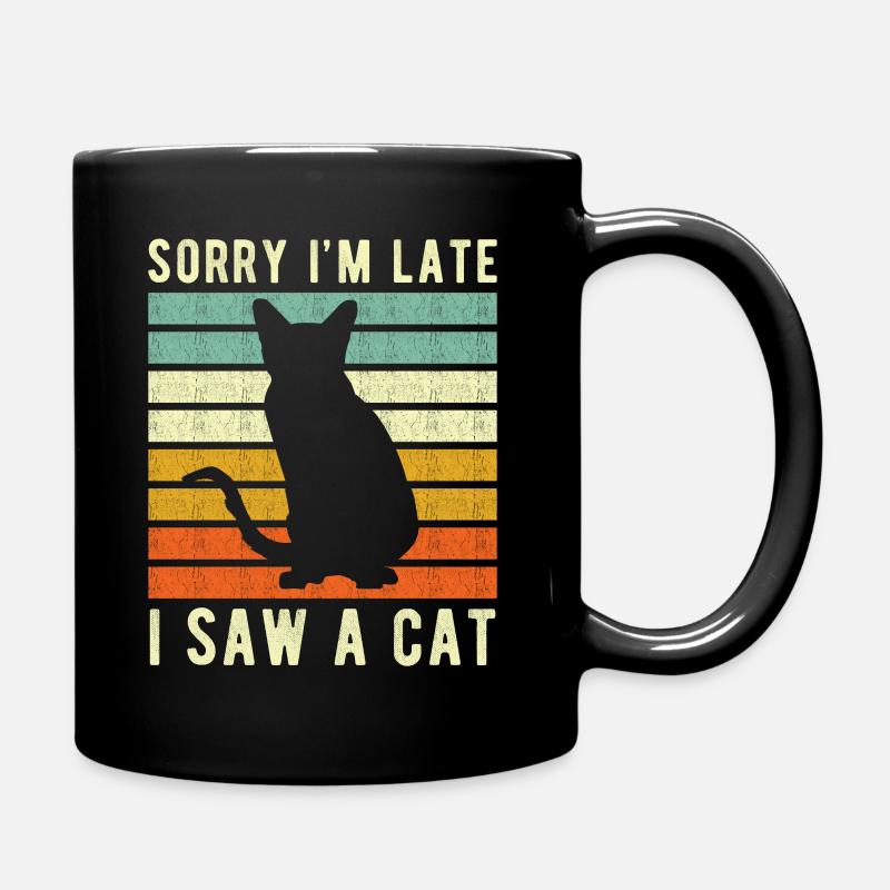 Cat funny saying - Full Colour Mug - black