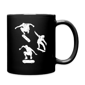 Skateboard skate park - Mug uni - noir - Droite