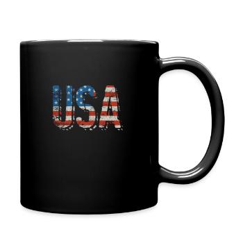 États-Unis - Mug uni - noir - Droite
