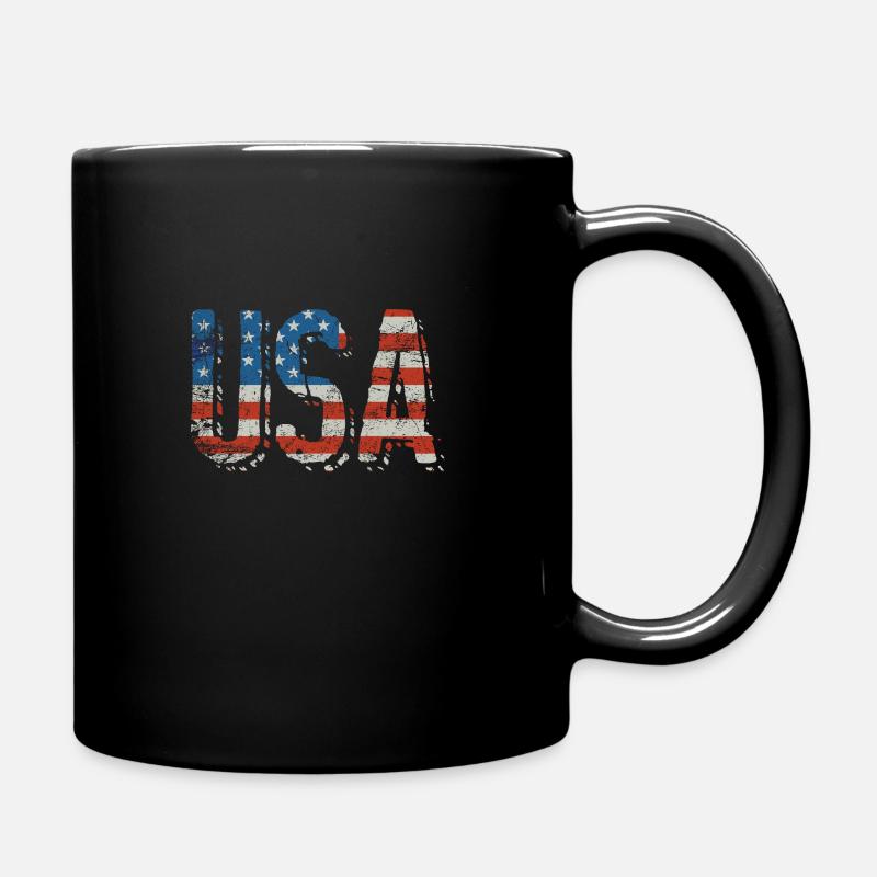USA - Tasse einfarbig - Schwarz