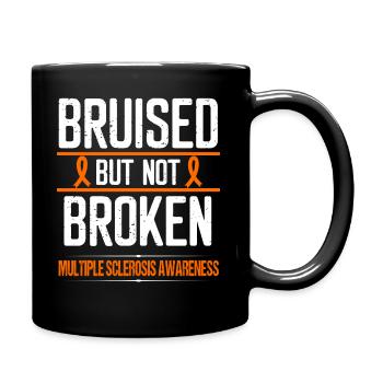 Multiple Sclerosis Awareness Ribbon not Broken MS - Tasse einfarbig - Schwarz - Rechts