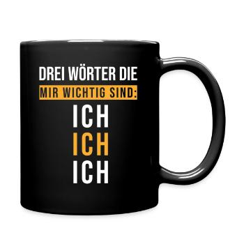 Égoïstes, sort drôle - Mug uni - noir - Droite