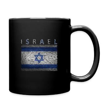 Israel flag - Full Colour Mug - black - Right