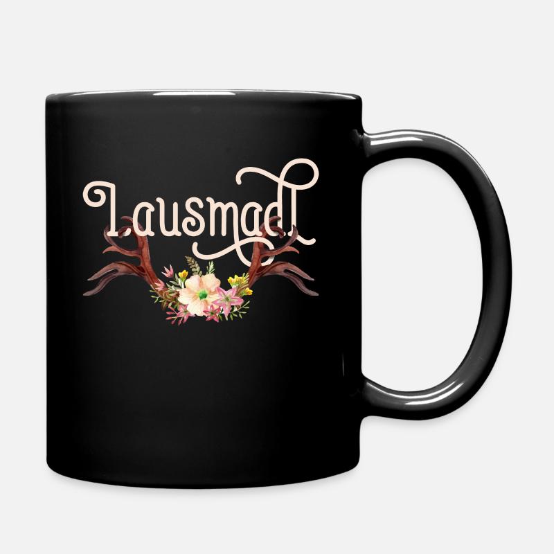 Lausmadl - Tasse einfarbig - Schwarz