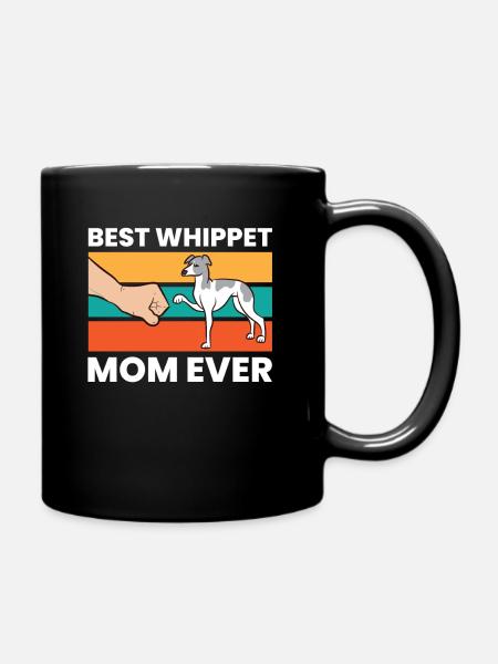 Mignon Whippet Meilleur Whippet-mère jamais - Mug uni - noir