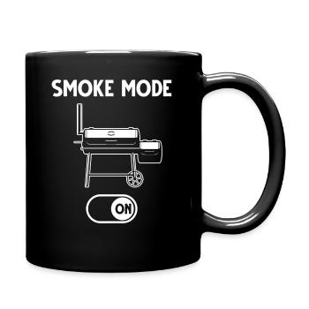 BBQ Smoker Smoke Mode On - Tasse einfarbig - Schwarz - Rechts