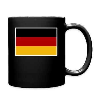 Football Allemagne drapeau allemand maillot de football - Mug uni - noir - Droite