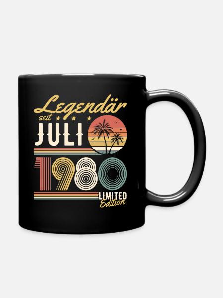 Legendär Seit Juli 1980 Limited Edition - Tasse einfarbig - Schwarz