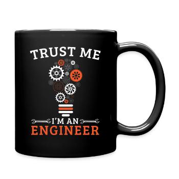 Ingenieur Spruch Abschluss Engineer - Full Colour Mug - black - Right