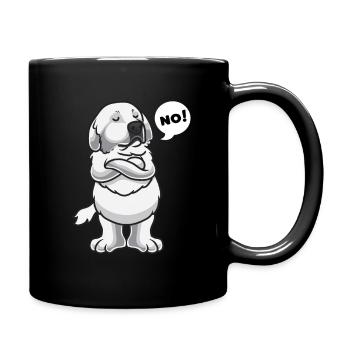 Chien de Montagne des Pyrénées Chien Pyrénéen - Mug uni - noir - Droite
