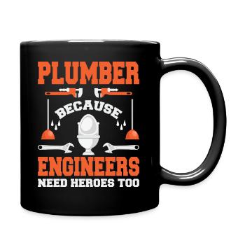 Plombier drôle de plomberie - Mug uni - noir - Droite