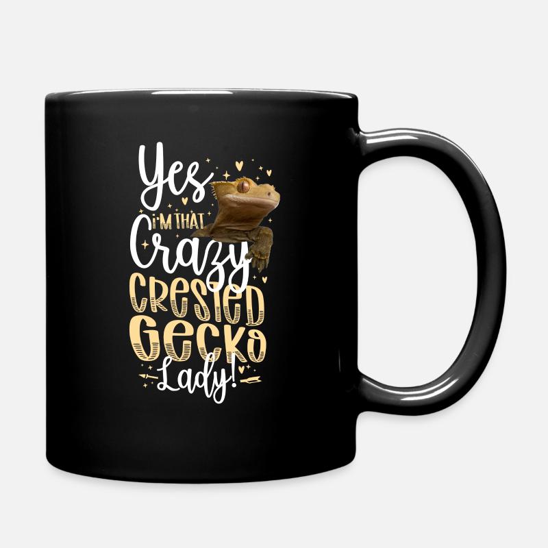 Yes! I'M That Crazy Crested Gecko - Tasse einfarbig - Schwarz