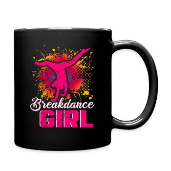 Danse danse break dance filles - Mug uni - noir - Droite