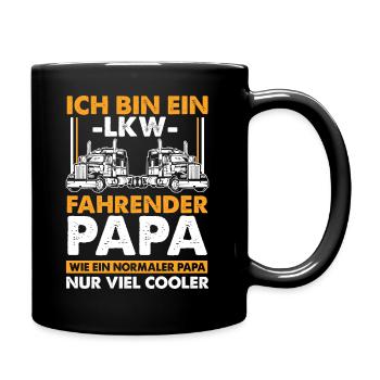 Father's Day Gift for Truck Driver Dad Gift - Full Colour Mug - black - Right