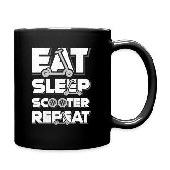 Scooter - Tasse einfarbig - Schwarz - Rechts