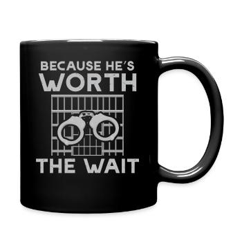 Boyfriend or Husband In Jail Prison - Full Colour Mug - black - Right