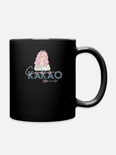 Ciao Kakao - Tasse einfarbig - Schwarz