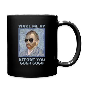 Van Gogh Spruch Künstler Kunst - Tasse einfarbig - Schwarz - Rechts