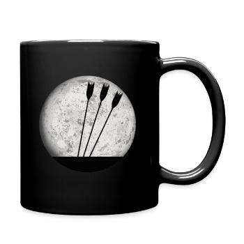 Tir à l'arc archer flèches de cadeau - Mug uni - noir - Droite