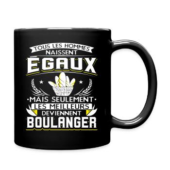 Boulanger Humour Boulangerie - Mug uni - noir - Droite