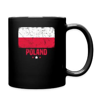 Poland Polish Flag - Full Colour Mug - black - Right