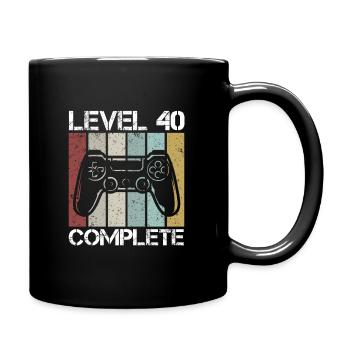 Niveau 40 complete - Mug uni - noir - Droite