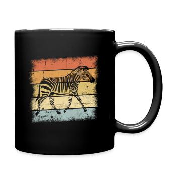 Zebra Safari Africa - Full Colour Mug - black - Right