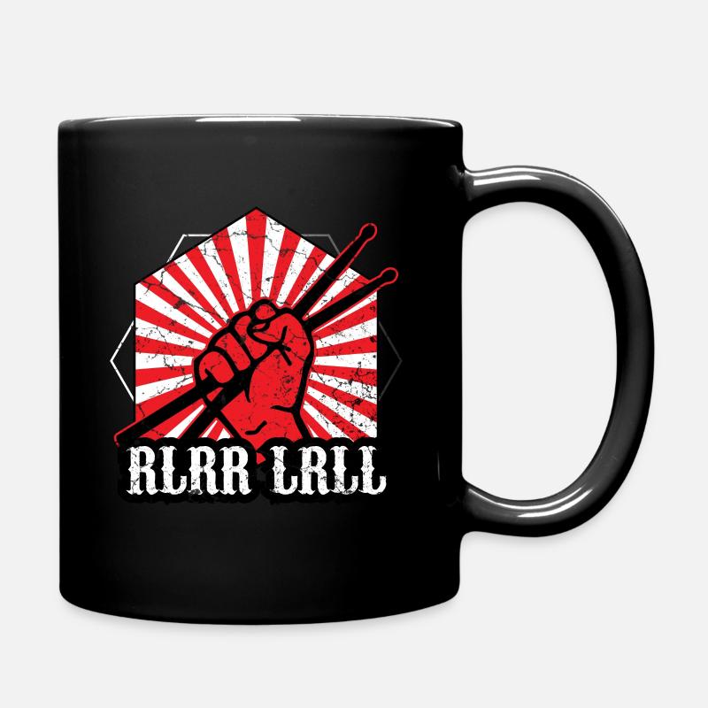 Drums Rule Drum Sticks - Full Colour Mug - black