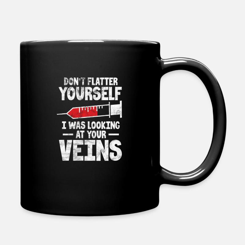 Anesthesia Anesthesiologist doctor medicine gift - Full Colour Mug - black
