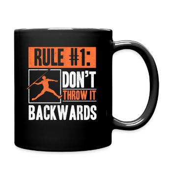 Javelin Thrower Don’t Throw It Backwards Track And - Mug uni - noir - Droite